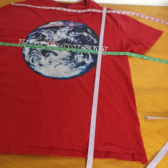Ksubi X Nordstrom Heroism Tee Shirt Size XL Top Men's Red Cotton Short Sleeve - Picture 11 of 11